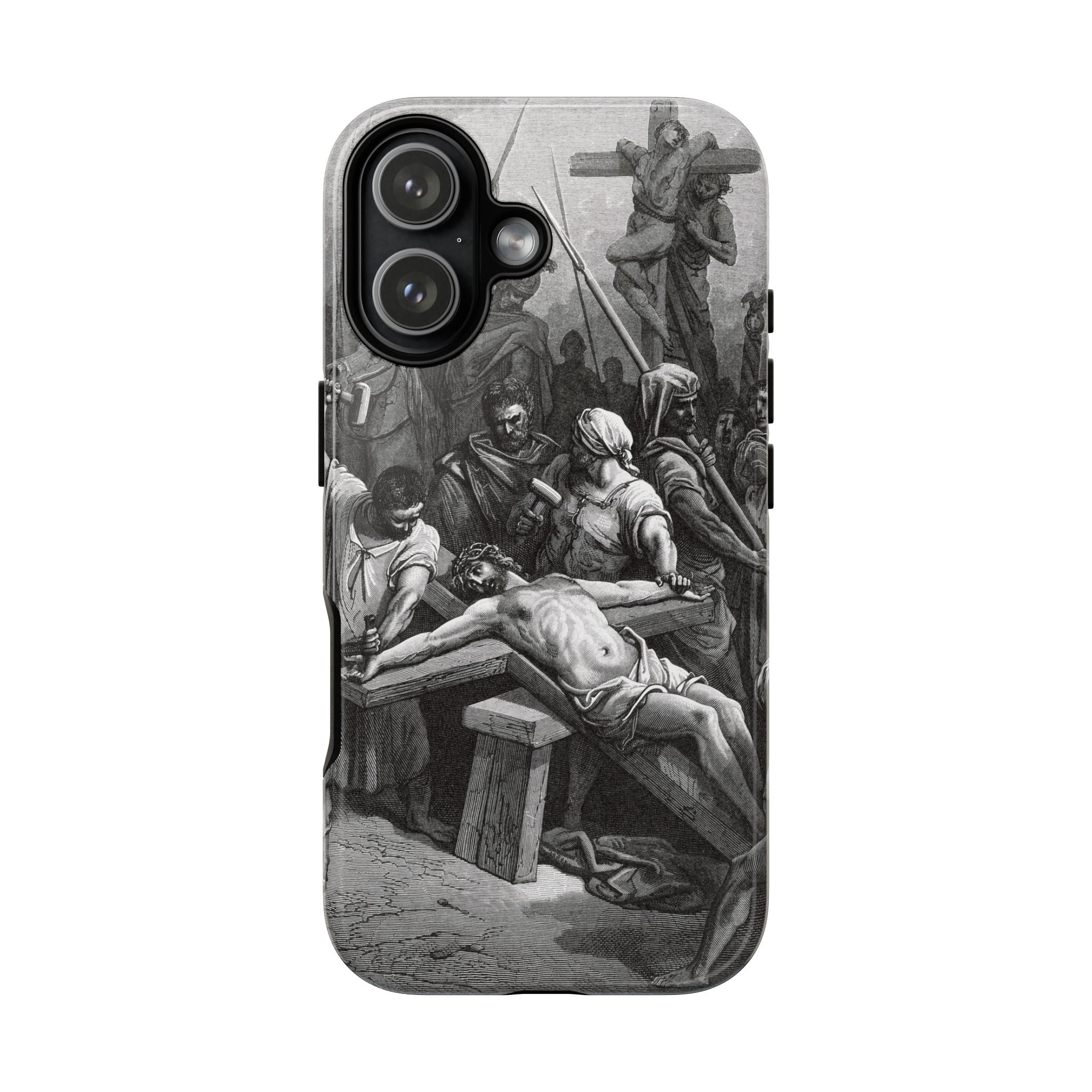 Crucifixion of Jesus by Gustave Doré - iPhone Tough Case