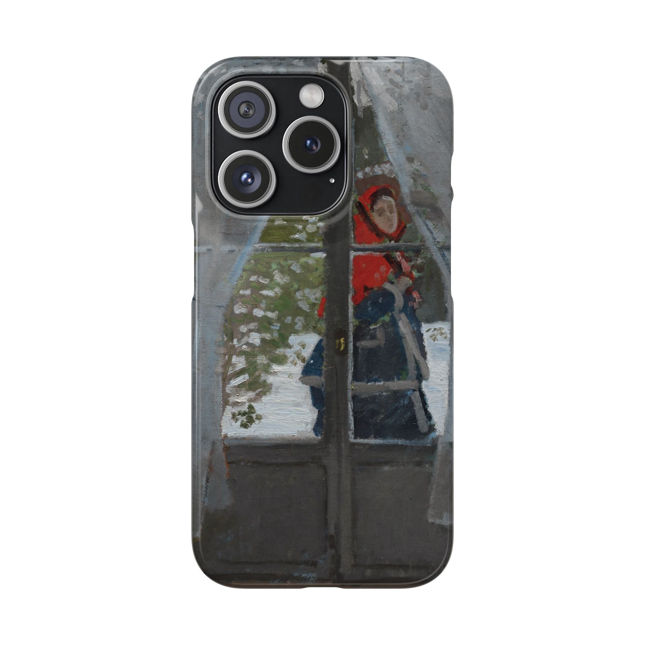 Le mouchoir rouge by Claude Monet - iPhone Slim Case