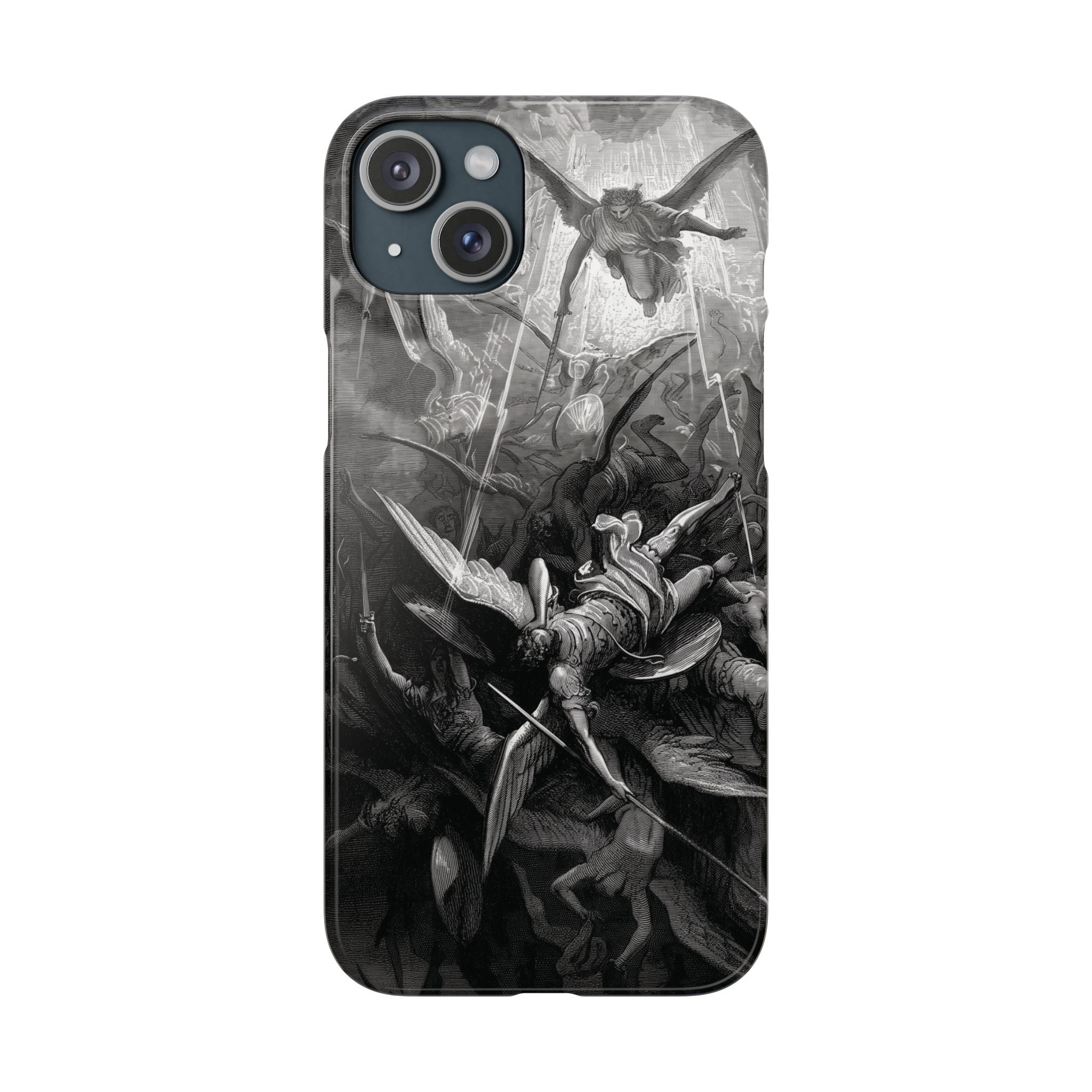Paradise Lost | The Battle in Heaven by Gustave Doré - iPhone Slim Case