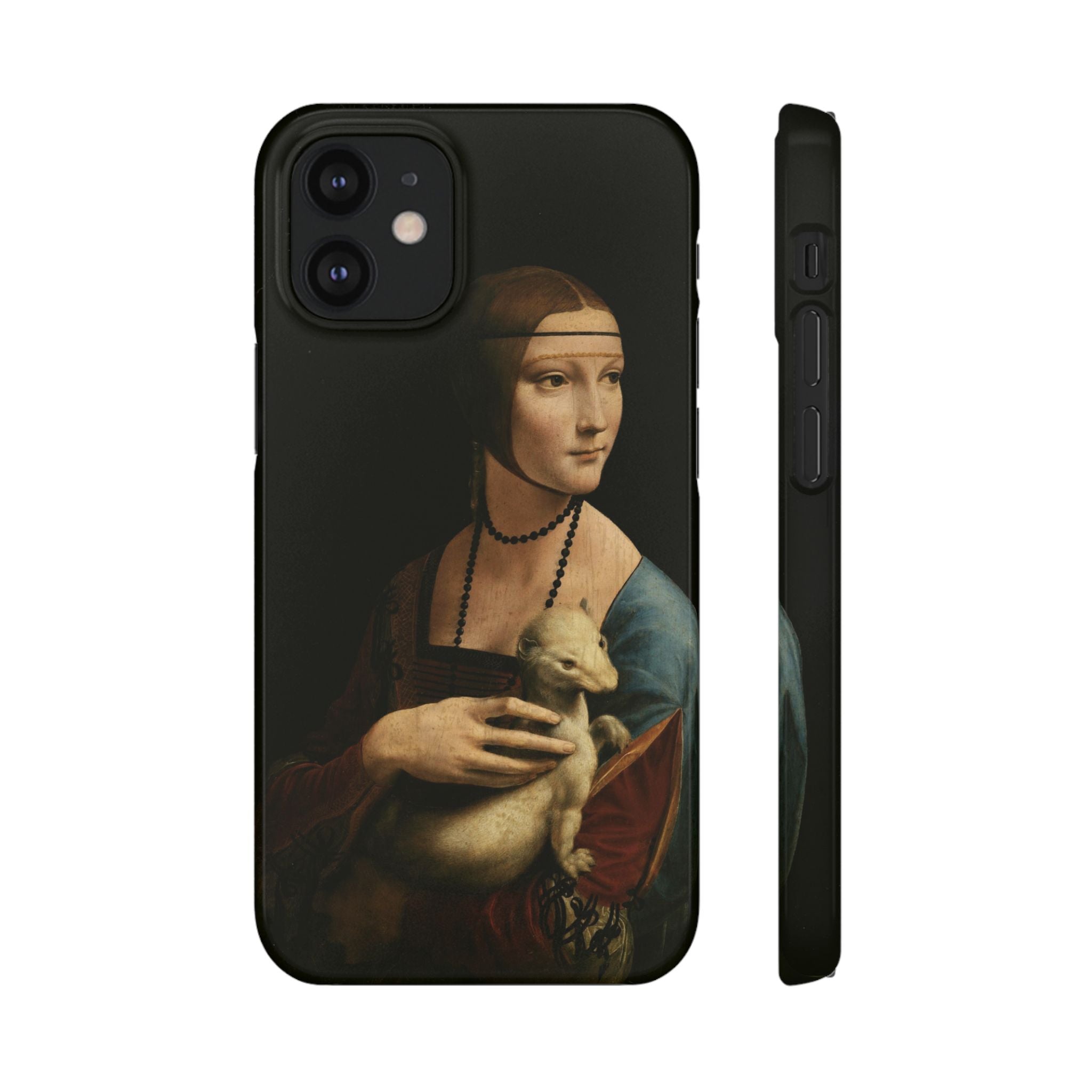 Lady with an Ermine by Leonardo da Vinci - iPhone Slim Case
