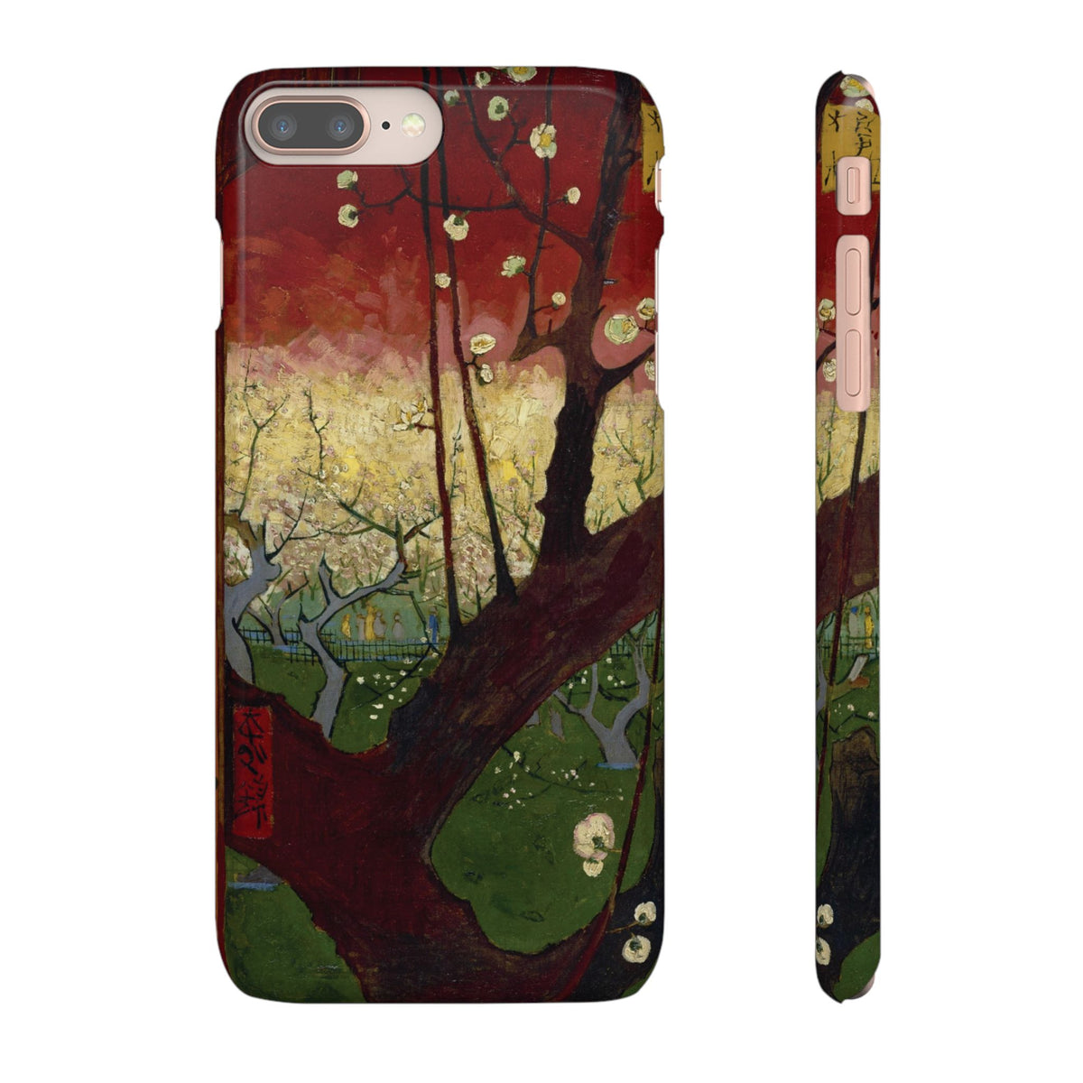 Flowering Plum Tree after Hiroshige by Vincent van Gogh - iPhone Slim Case