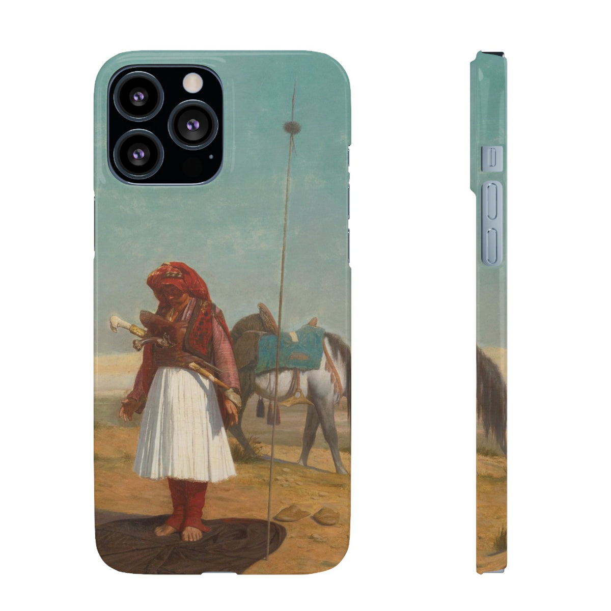 Prayer in the Desert by Jean-Leon Gerome - iPhone Slim Case