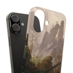 Rocky Landscape in the Elbe Sandstone Mountains by Caspar David Friedrich - iPhone Slim Case
