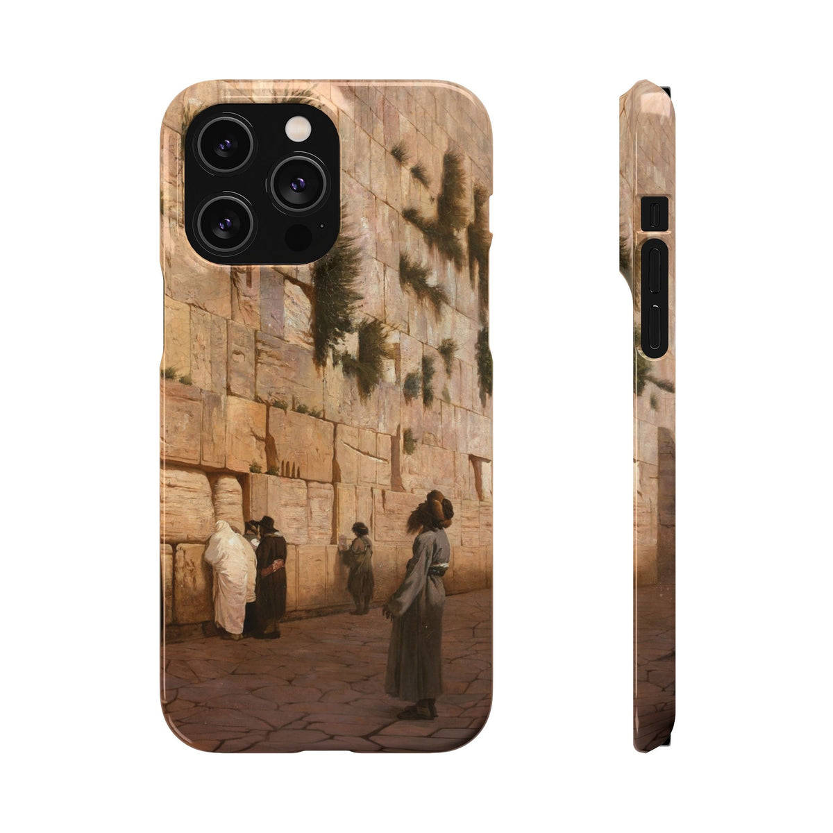 Le Mur des Lamentations by Jean-Leon Gerome - iPhone Slim Case