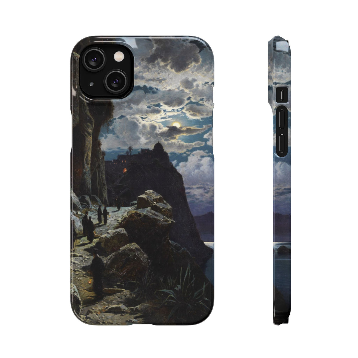 Procession of Monks on Mount Athos by Hermann Corrodi - iPhone Slim Case