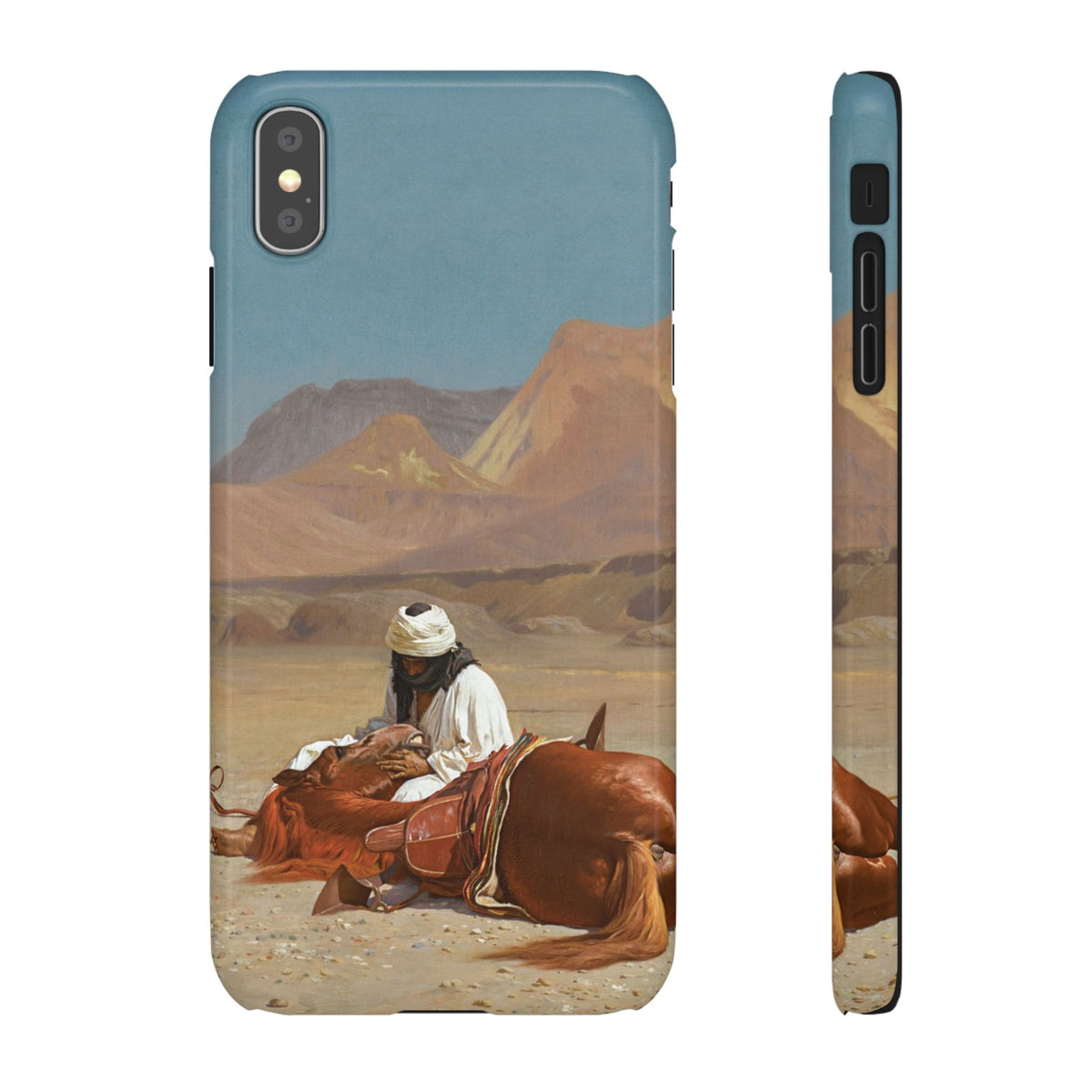 Rider and his Steed in the Desert by Jean-Leon Gerome - iPhone Slim Case