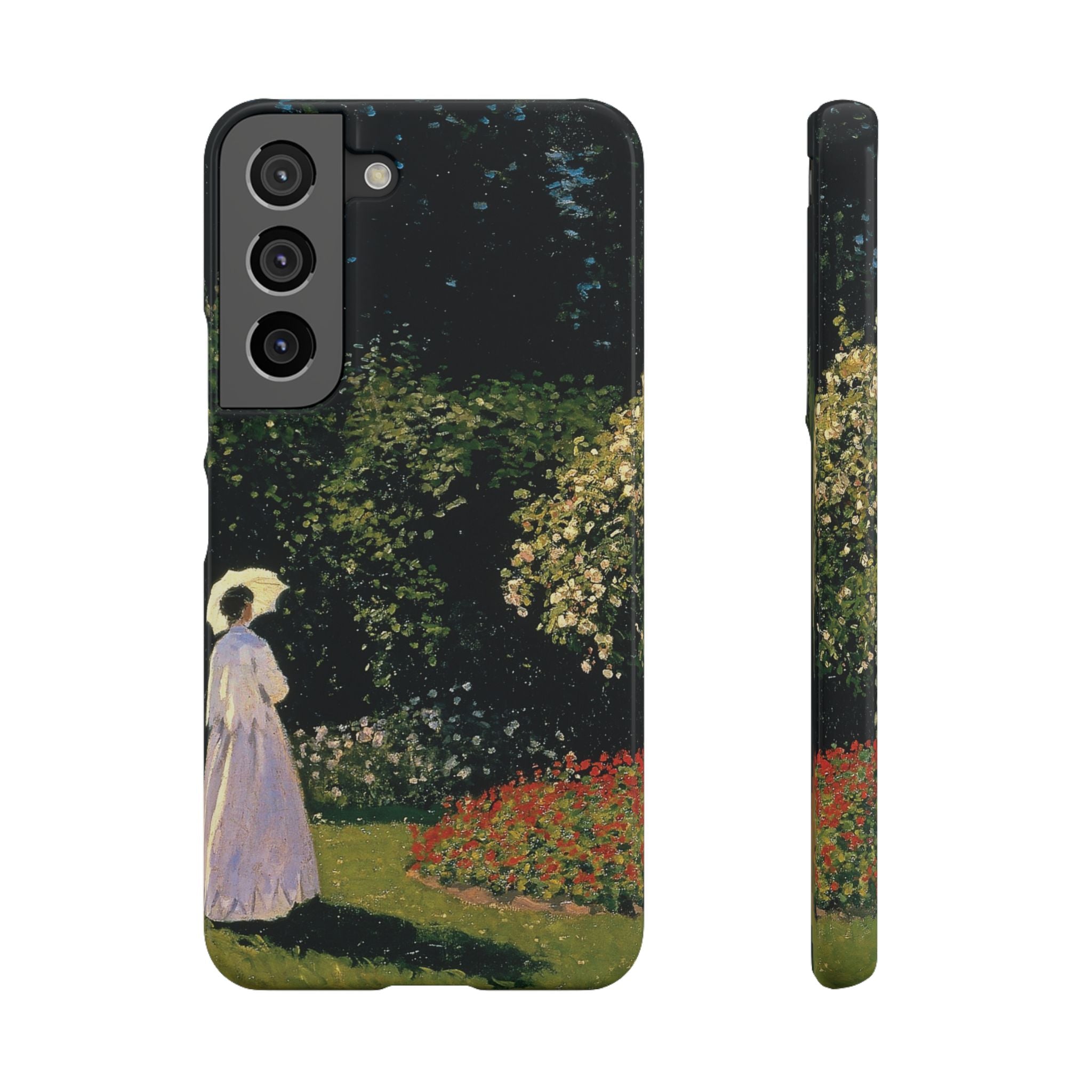 Woman in the Garden by Claude Monet - Samsung Slim Case