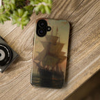 Ships at Night by Edward Moran - iPhone Tough Case