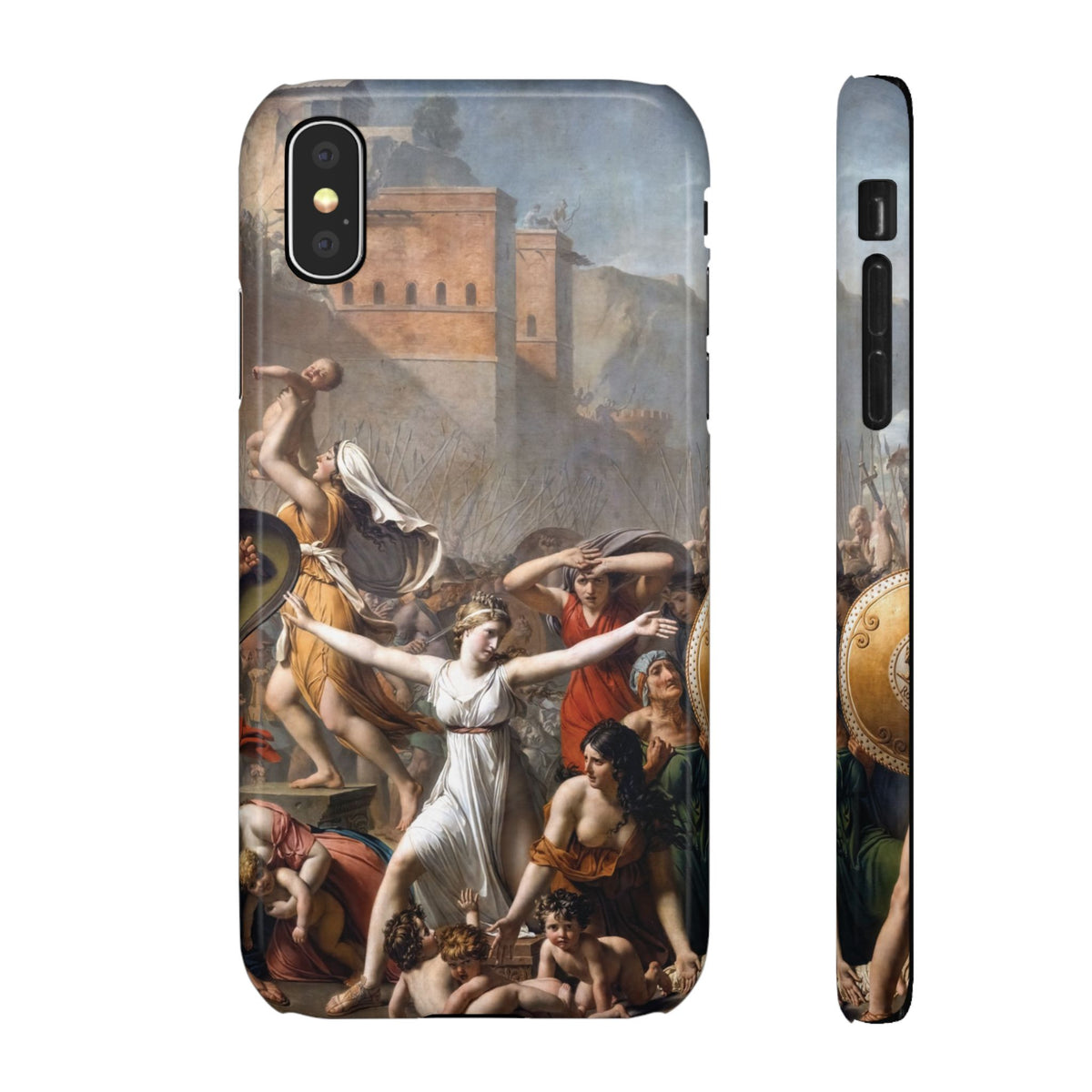 The Intervention of the Sabine Women by Jacques-Louis David - iPhone Slim Case