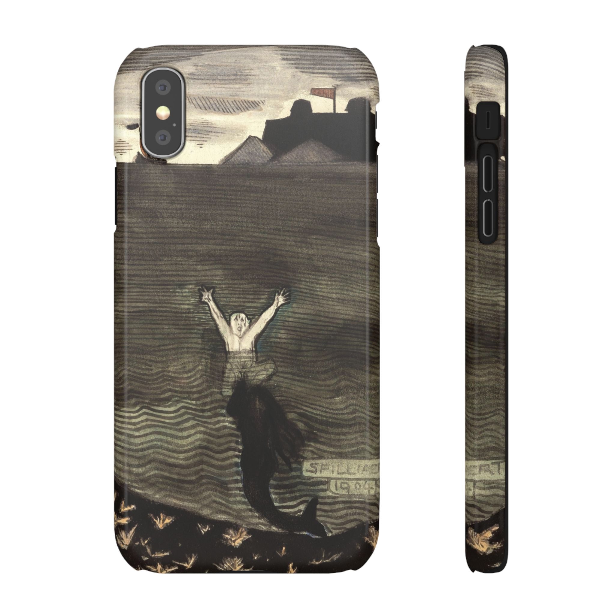 The Call of the Mermaid The Drowning by Leon Spilliaert - iPhone Slim Case
