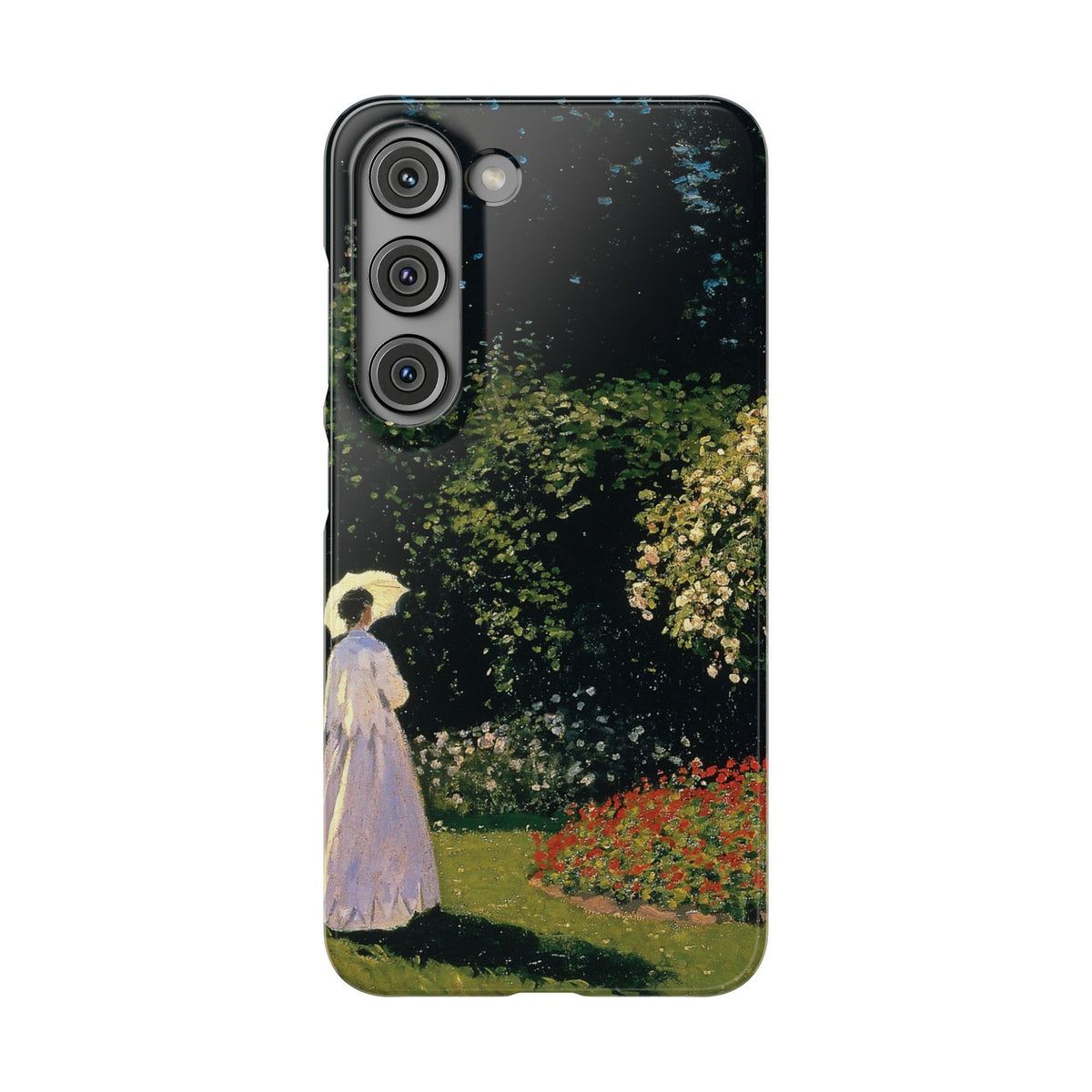Woman in the Garden by Claude Monet - Samsung Slim Case