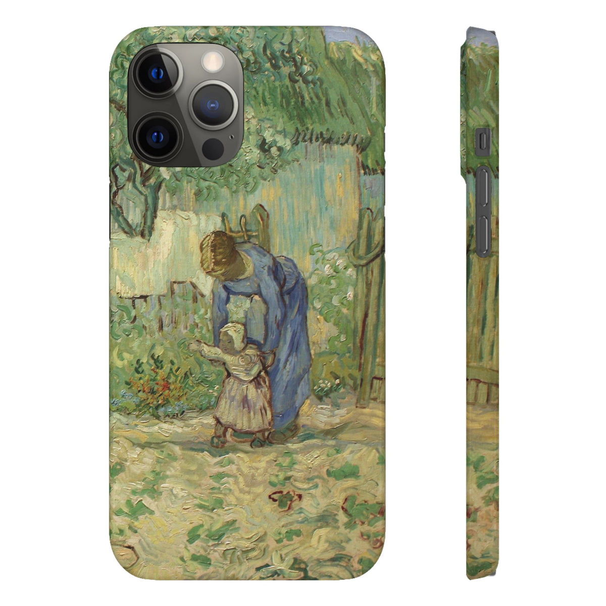 First Steps after Millet by Vincent van Gogh - iPhone Slim Case