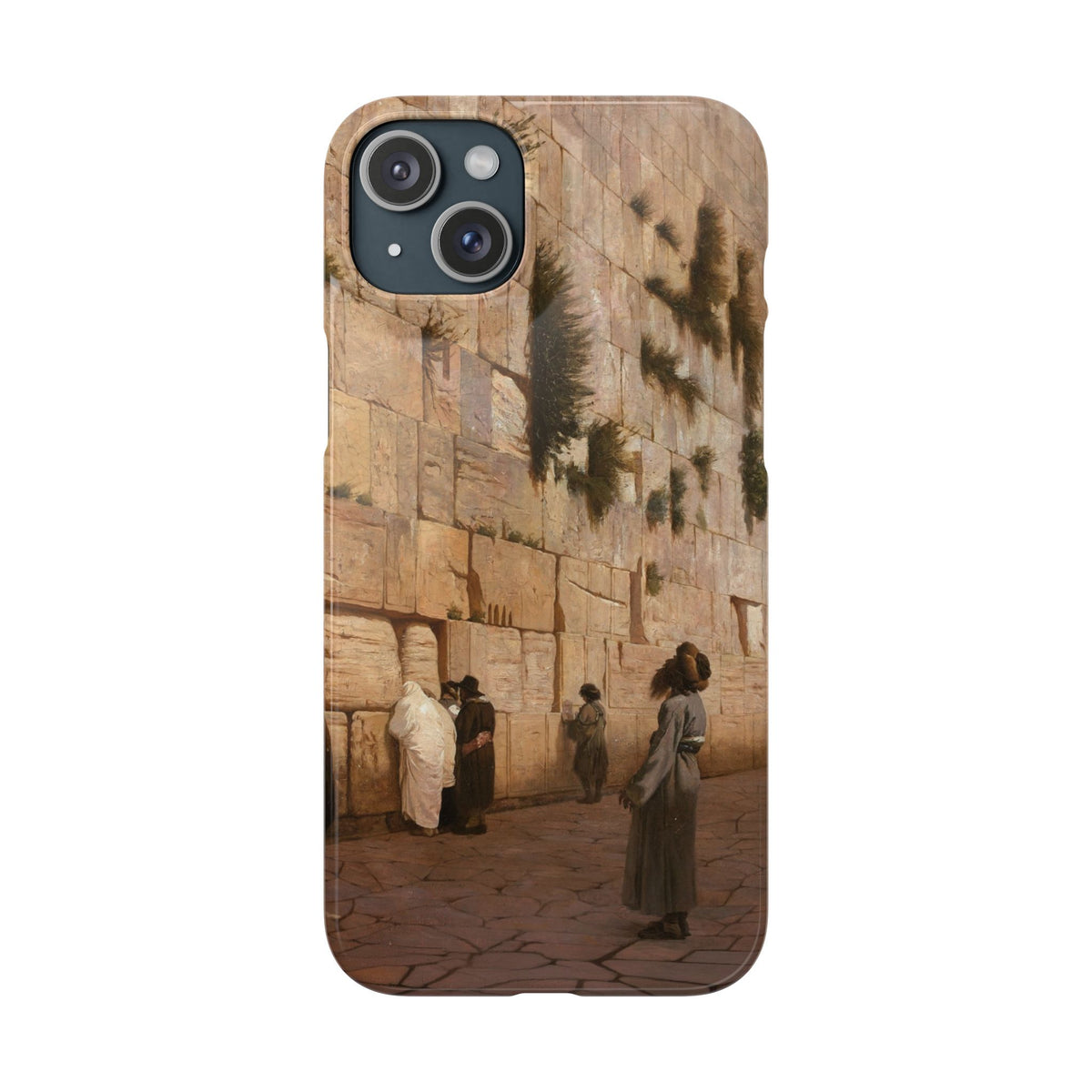 Le Mur des Lamentations by Jean-Leon Gerome - iPhone Slim Case