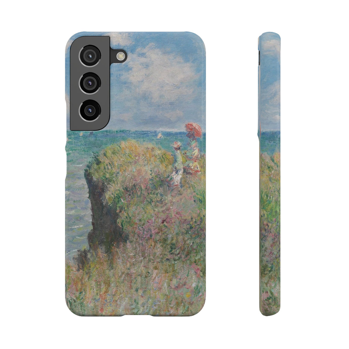 Cliff Walk at Pourville by Claude Monet - Samsung Slim Case