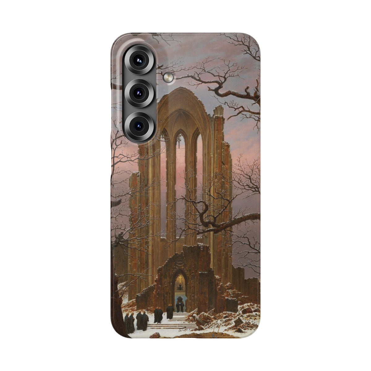Monastery Graveyard in the Snow by Caspar David Friedrich - Samsung Slim Case
