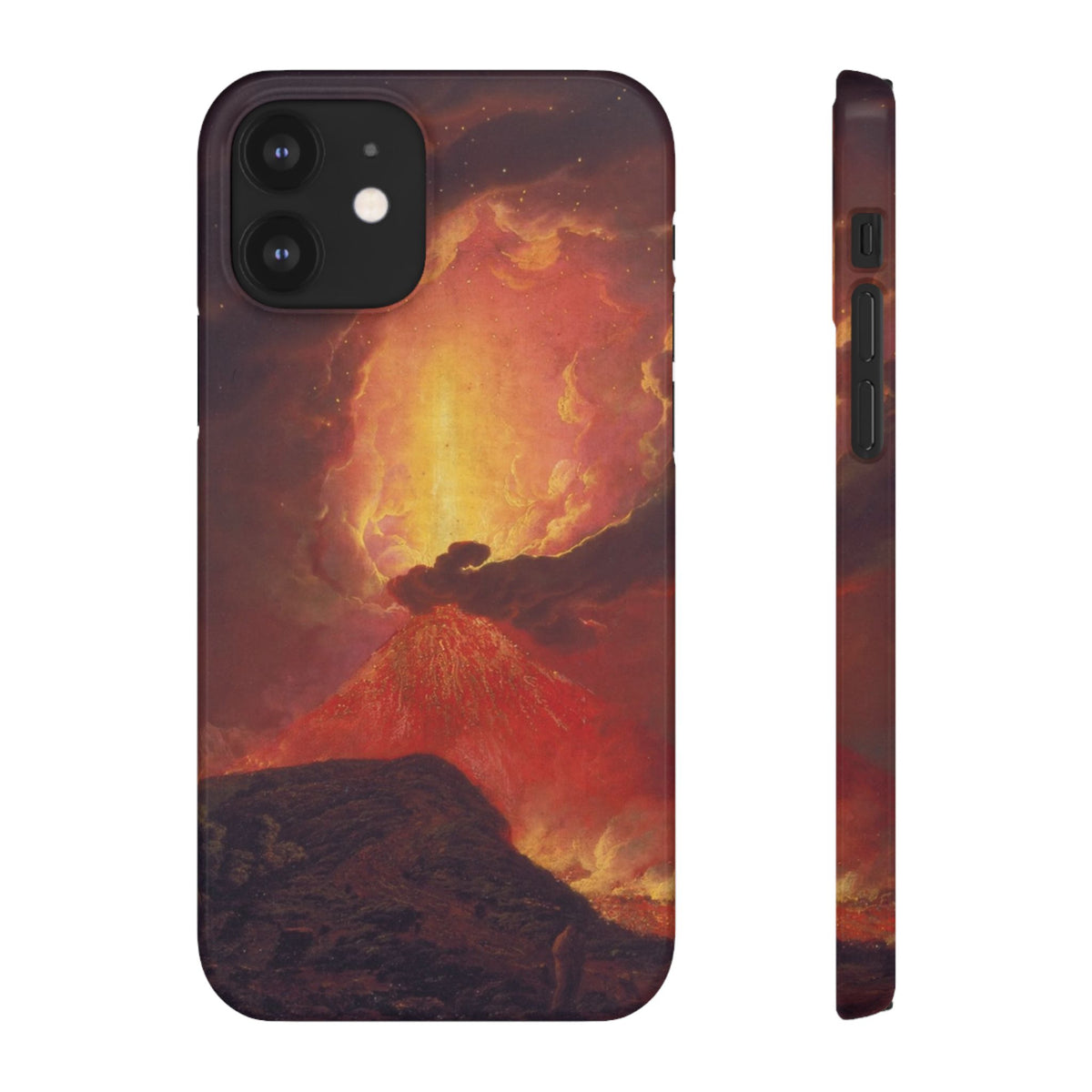 Vesuvius in Eruption by Joseph Wright of Derby - iPhone Slim Case