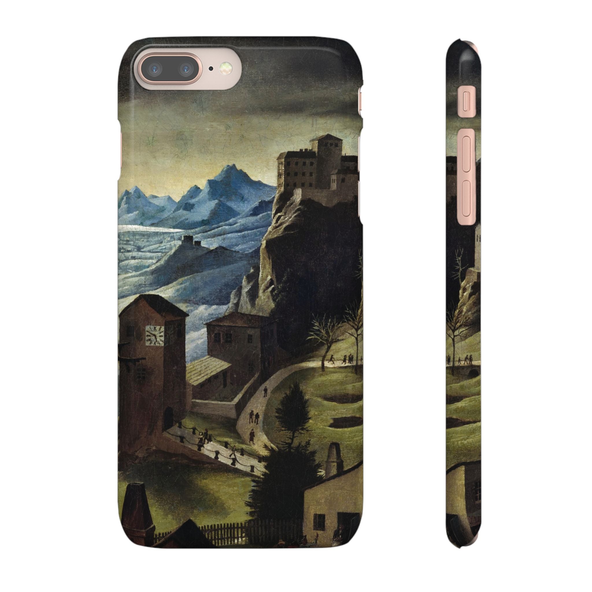 Landschaft mit Burg by Franz Sedlacek - iPhone Slim Case