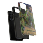 Monets Garden at Vetheuil by Claude Monet - Samsung Tough Case
