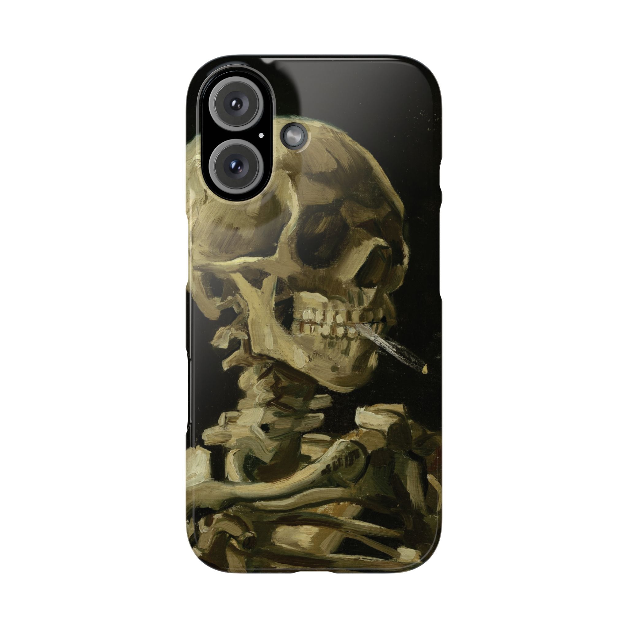 Head of a Skeleton with a Burning Cigarette by Vincent van Gogh - iPhone Slim Case