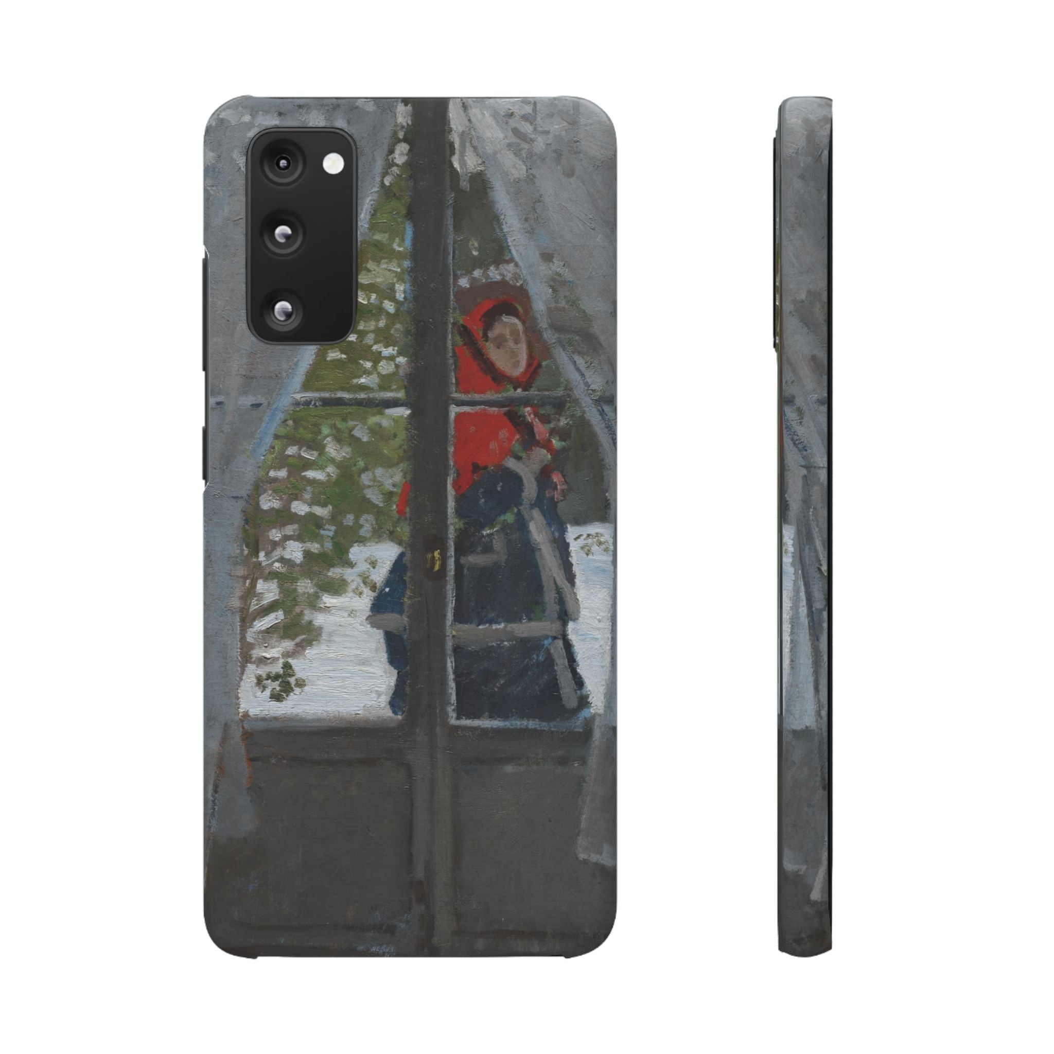 Le mouchoir rouge by Claude Monet - Samsung Slim Case