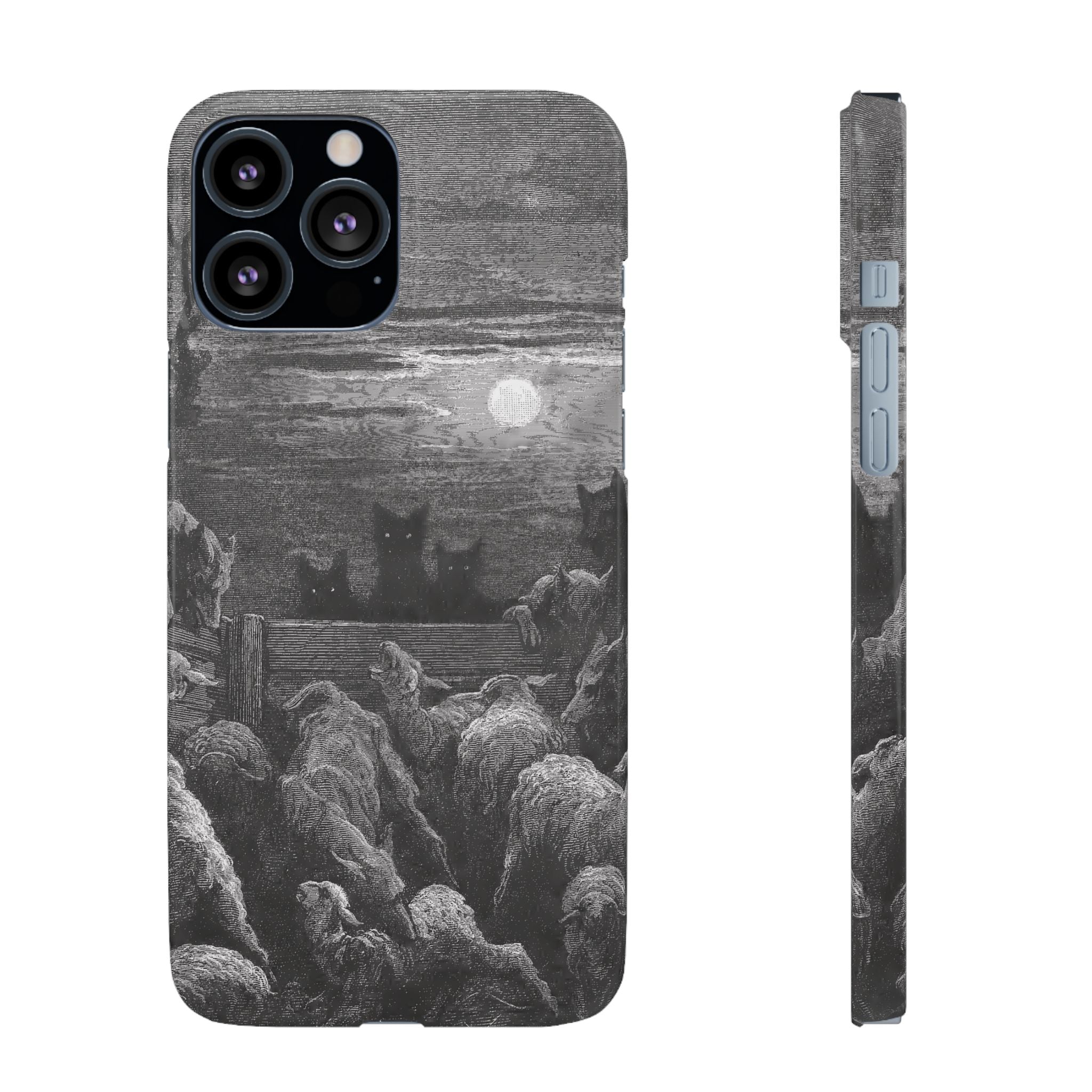 The Wolves and The Sheep by Gustave Dore - iPhone Slim Case