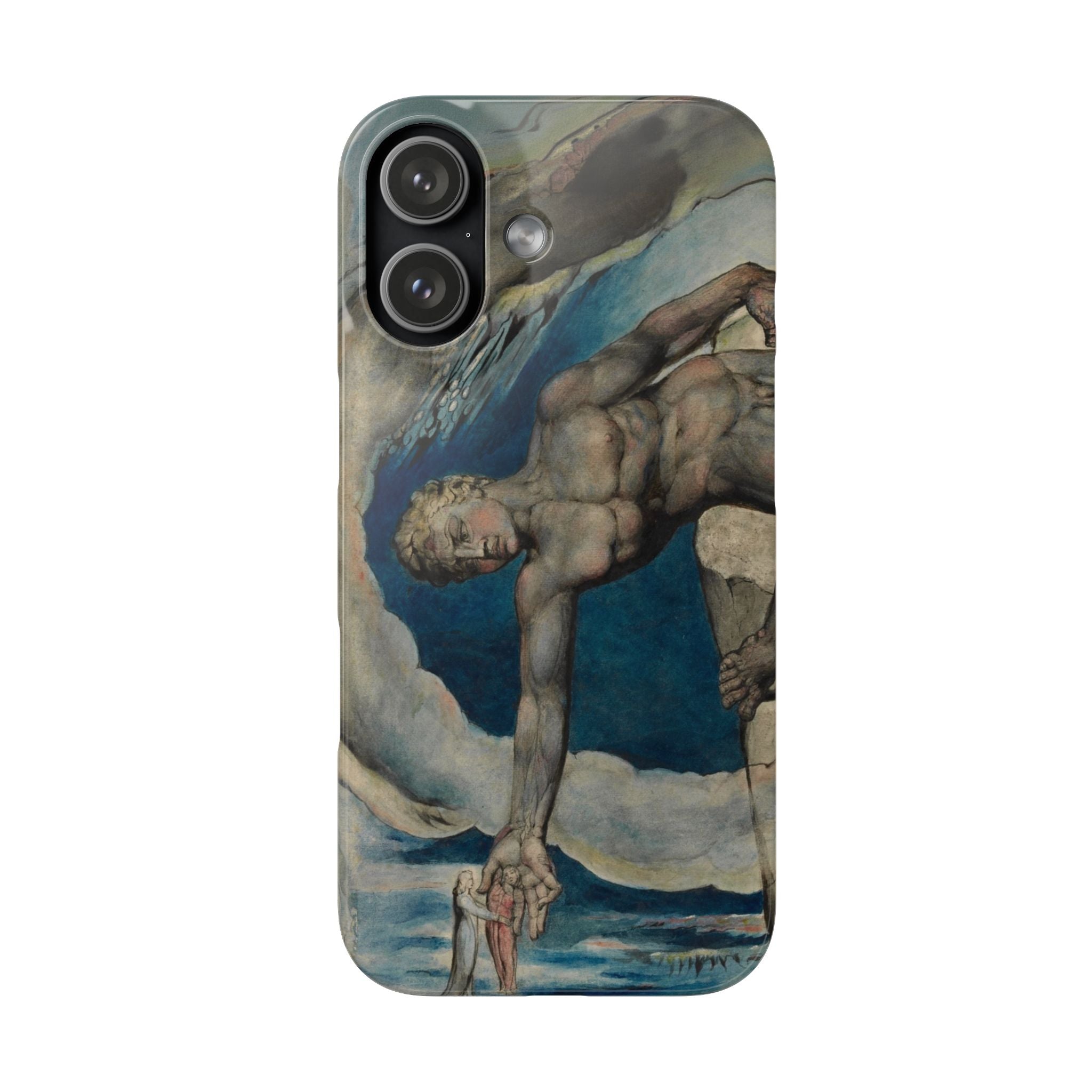 Antaeus setting down Dante and Virgil in the Last Circle of Hell by William Blake - iPhone Slim Case