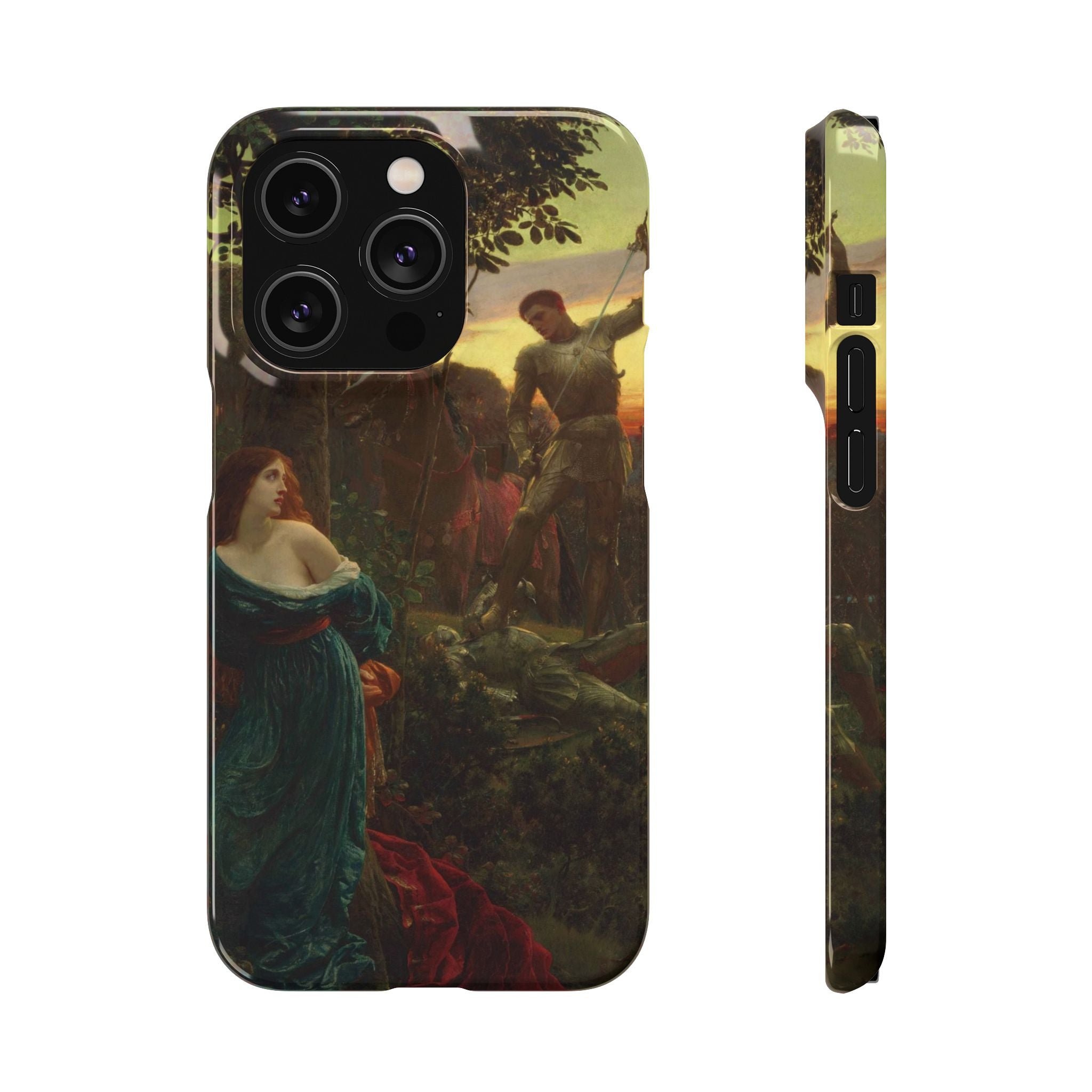 Chivalry by Frank Dicksee - iPhone Slim Case