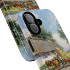 The cows are watered at the village pond in Stroby Egede Denmark by Peder Mork Monsted - iPhone Tough Case