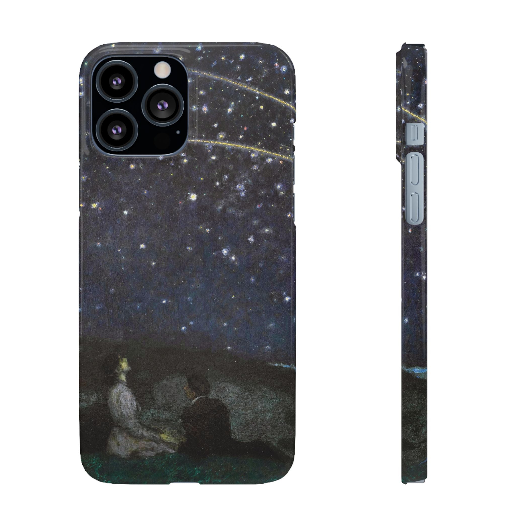 Falling Stars by Franz von Stuck - iPhone Slim Case