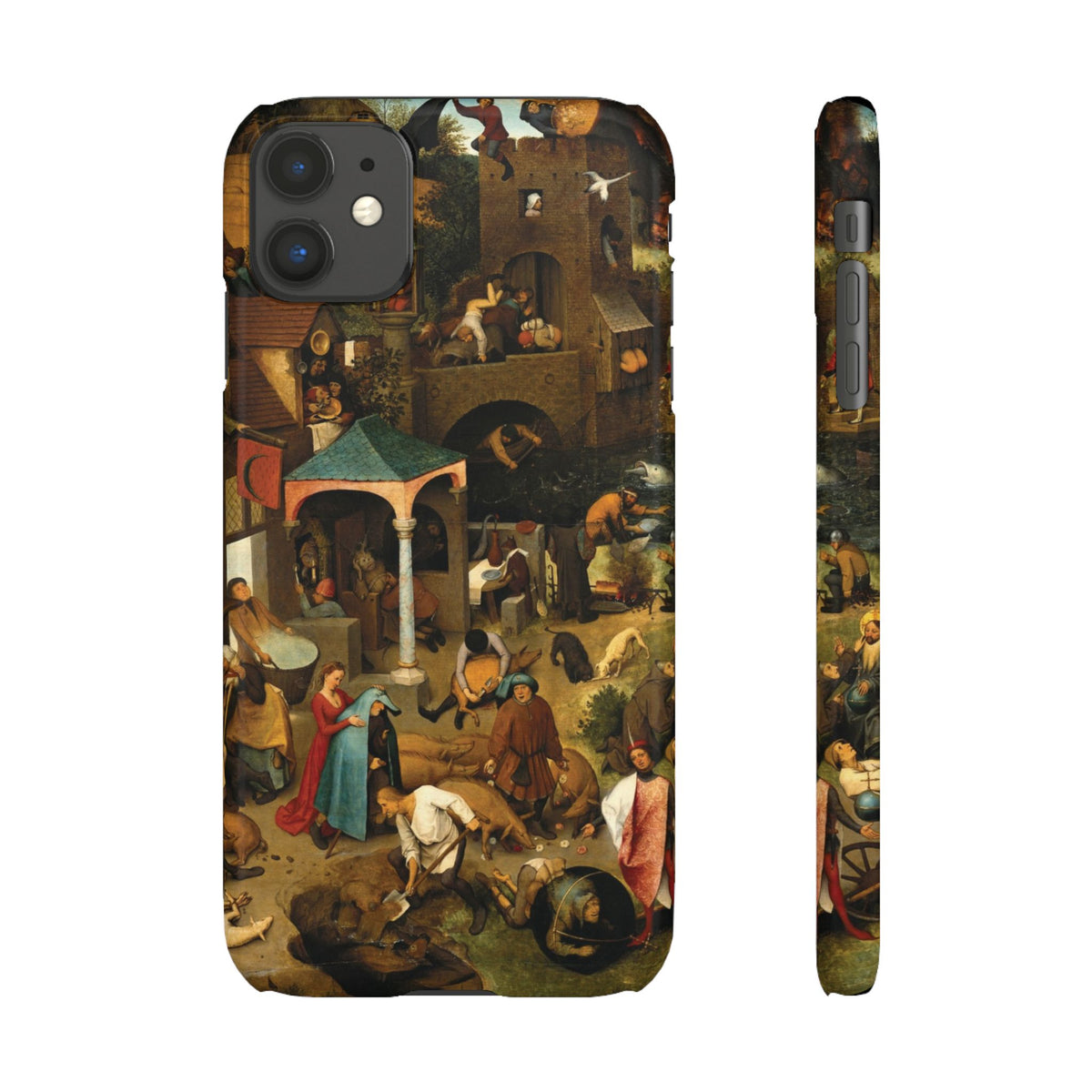 The Dutch Proverbs by Pieter Bruegel the Elder - iPhone Slim Case