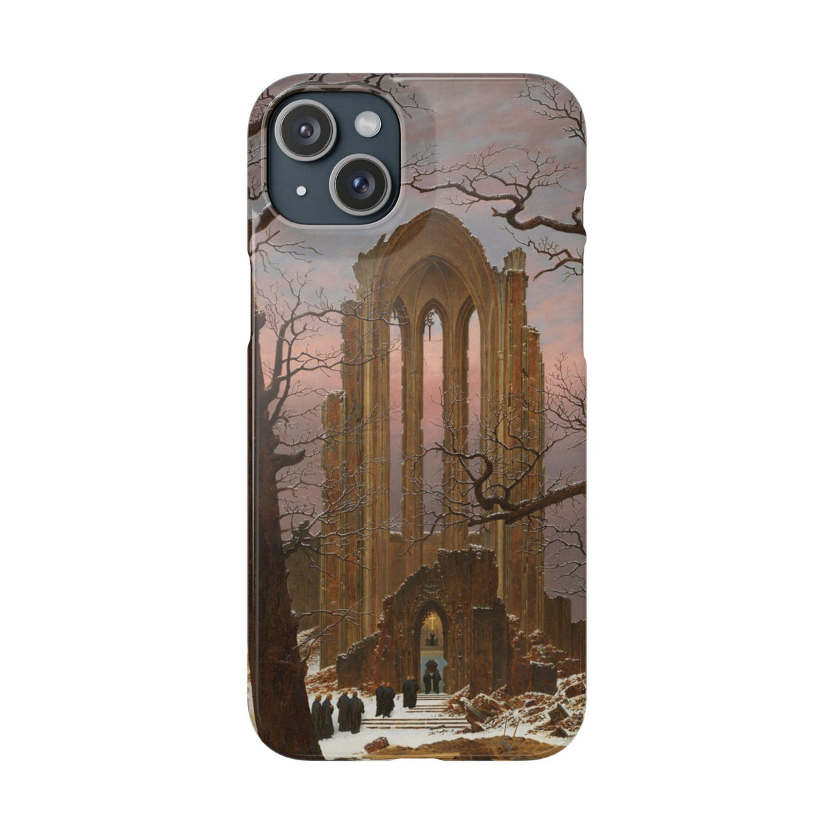Monastery Graveyard in the Snow by Caspar David Friedrich - iPhone Slim Case