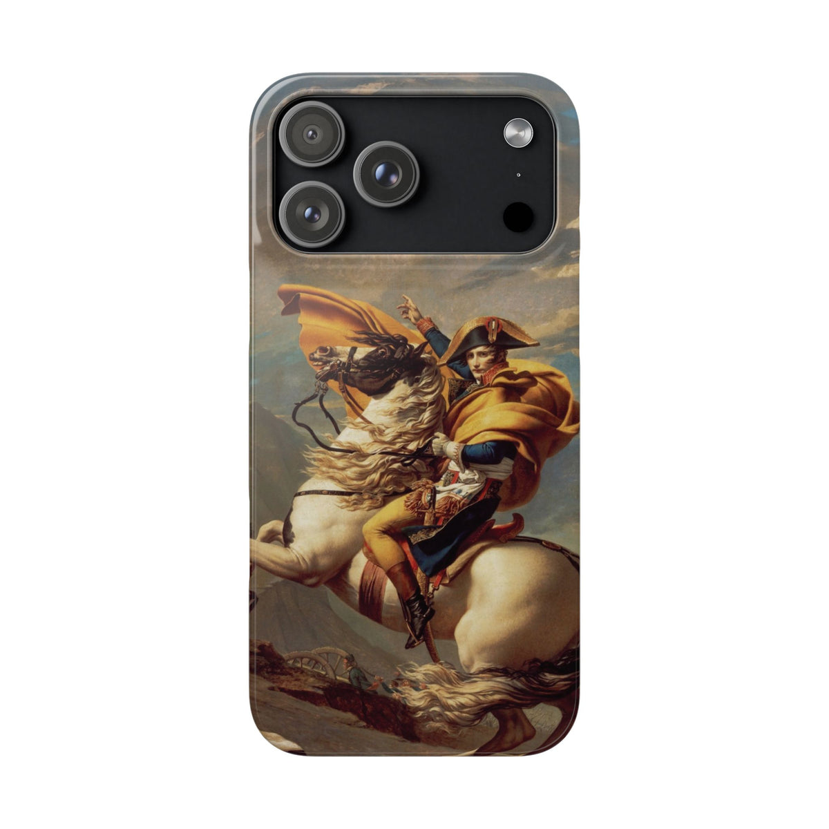 Napoleon at the Saint-Bernard Pass by Jacques-Louis David - iPhone Slim Case