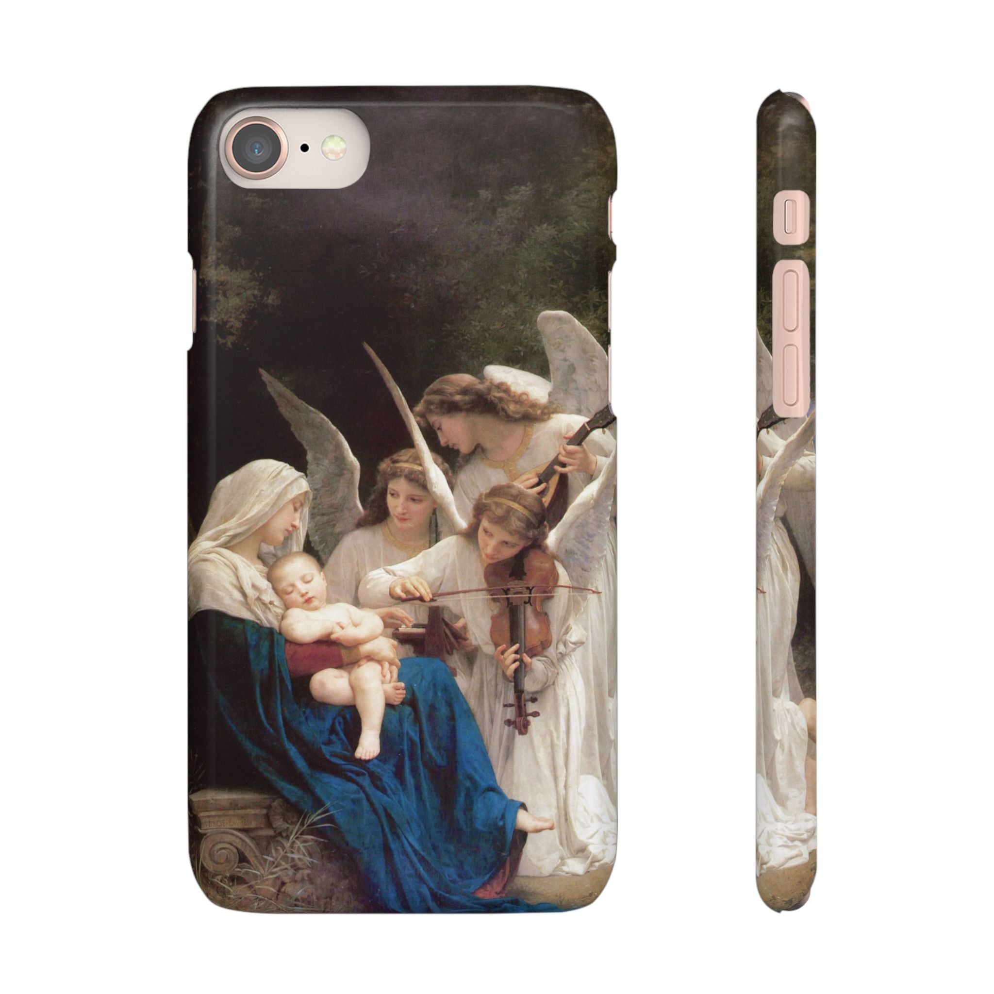 The Virgin of the angels by William-Adolphe Bouguereau - iPhone Slim Case