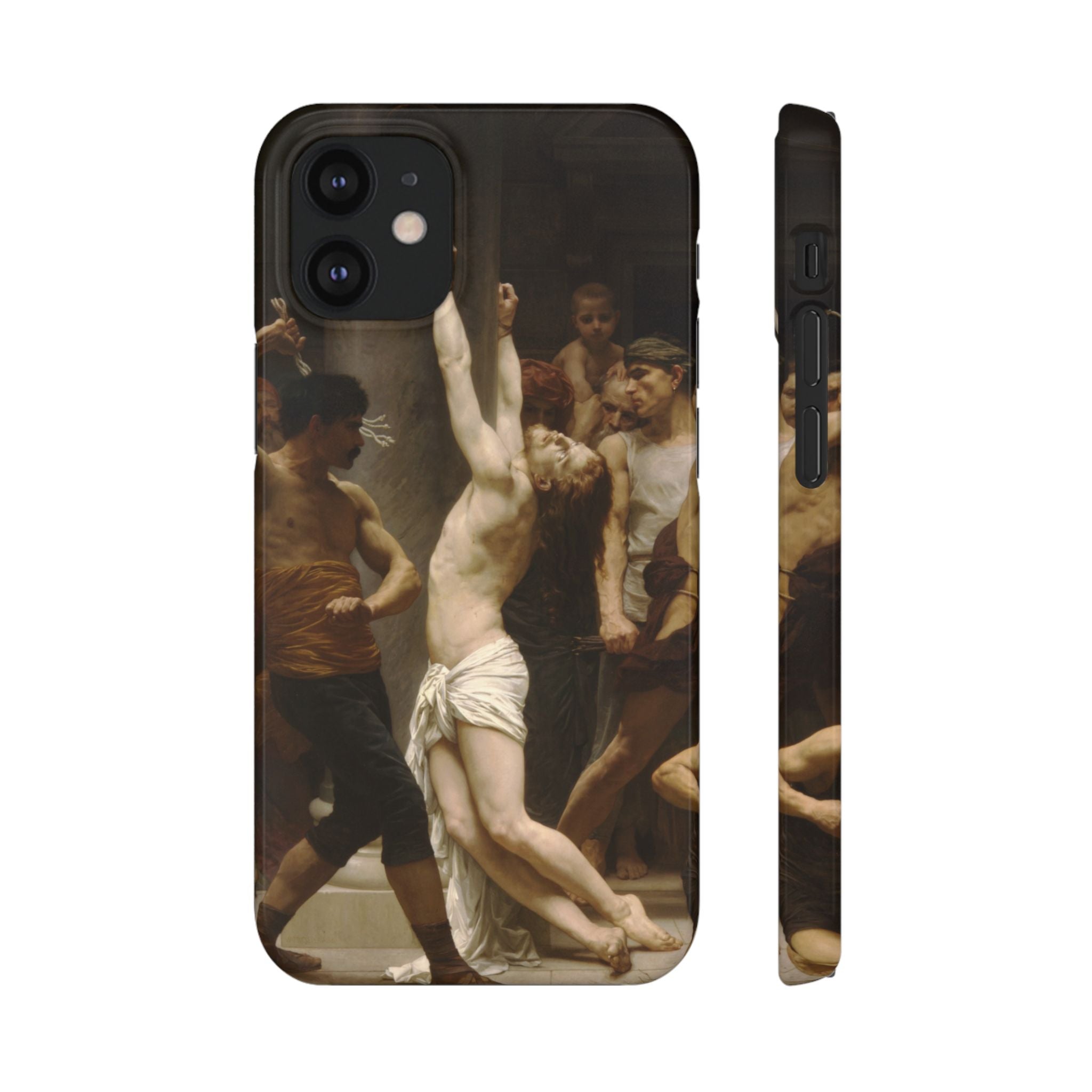 The Flagellation of Our Lord Jesus Christ by William-Adolphe Bouguereau - iPhone Slim Case