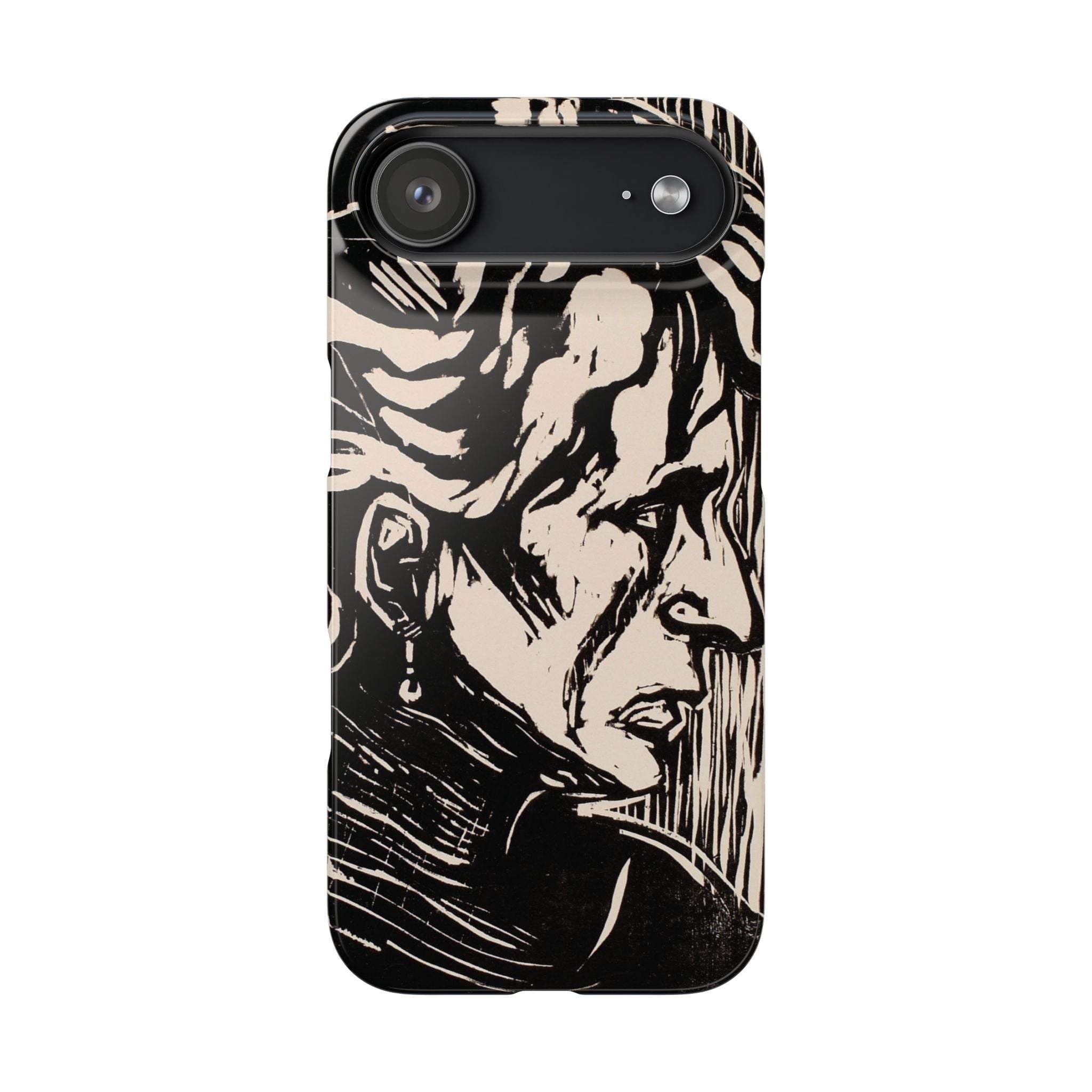Portrait of an Elderly Lady by Edvard Munch - iPhone Slim Case