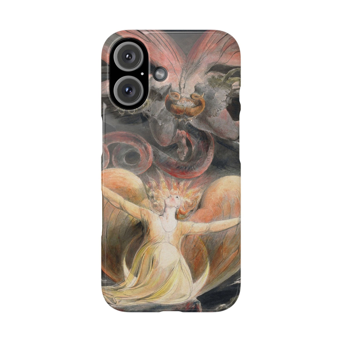 The Great Red Dragon and the Woman Clothed with the Sun by William Blake - iPhone Slim Case
