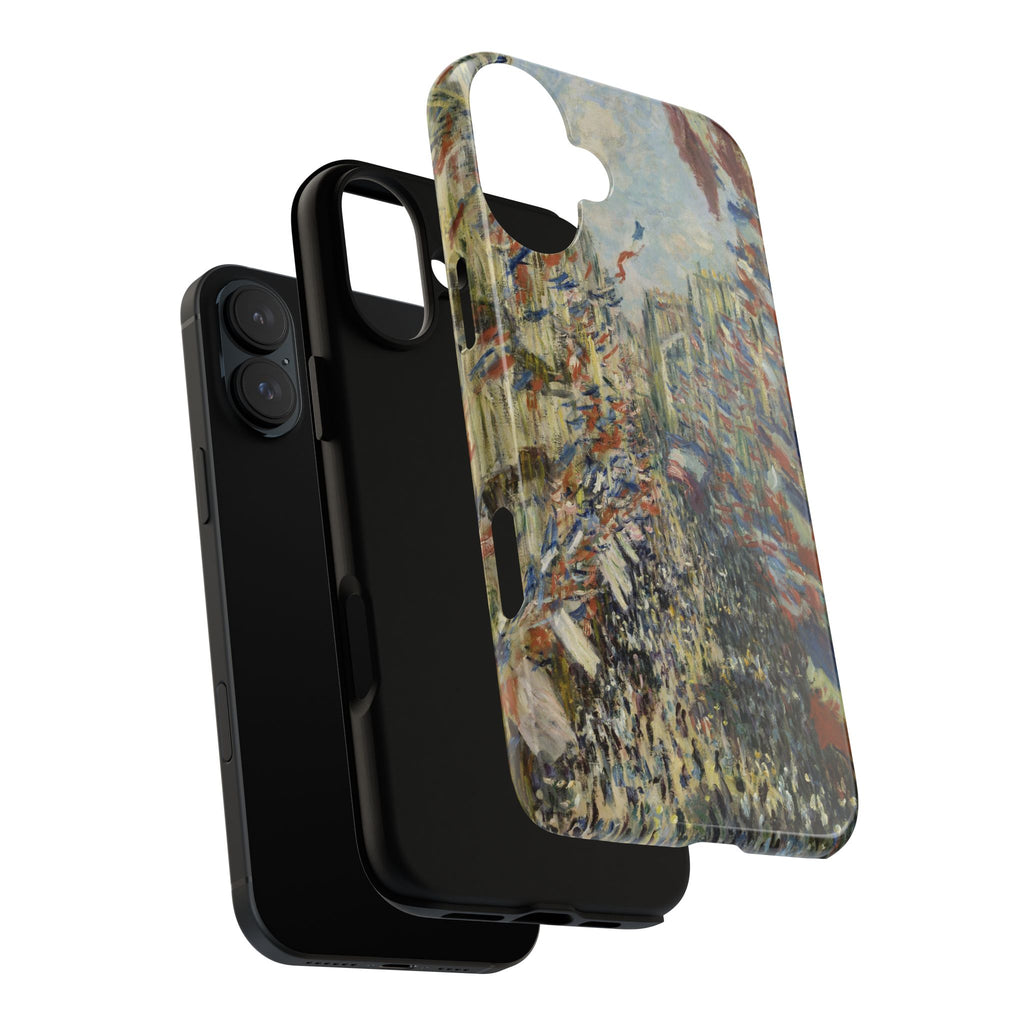 The Rue Montorgueil in Paris by Claude Monet - iPhone Tough Case