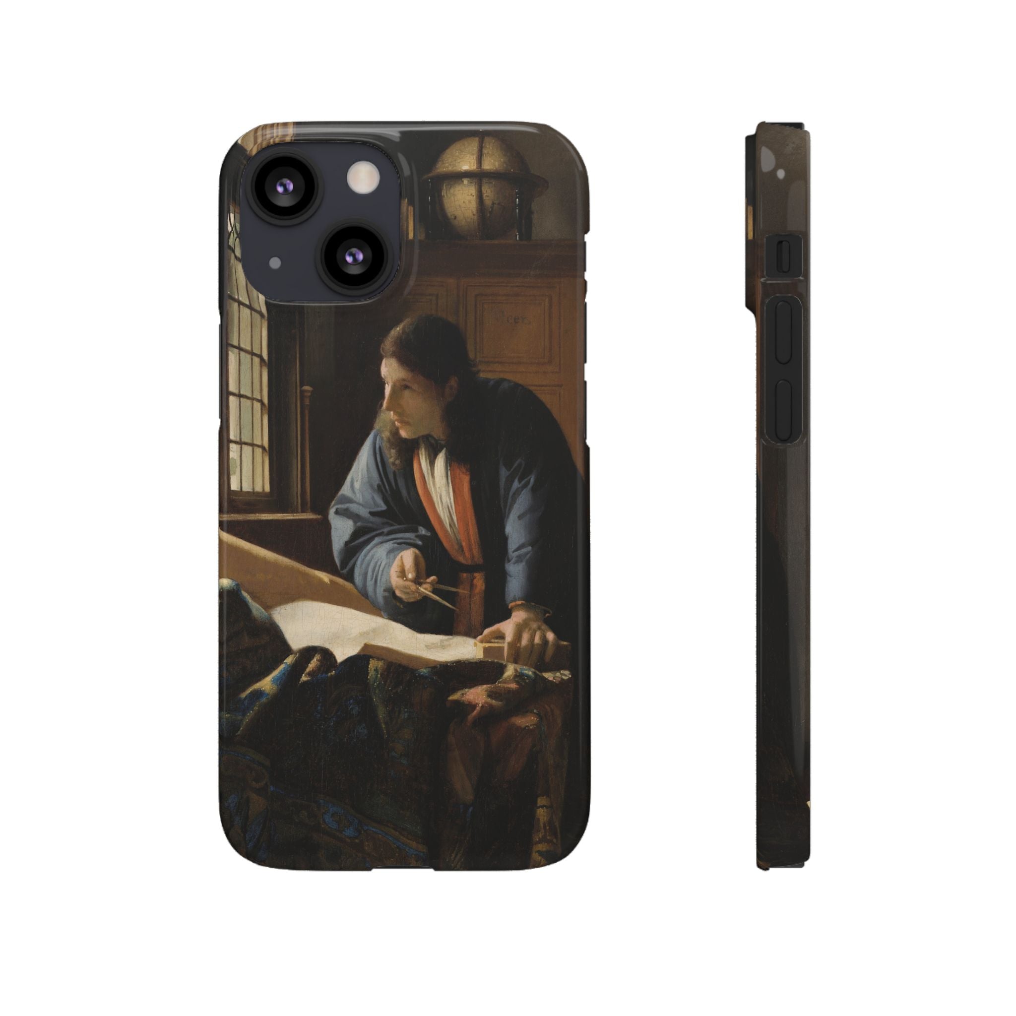 The Geographer by Johannes Vermeer - iPhone Slim Case
