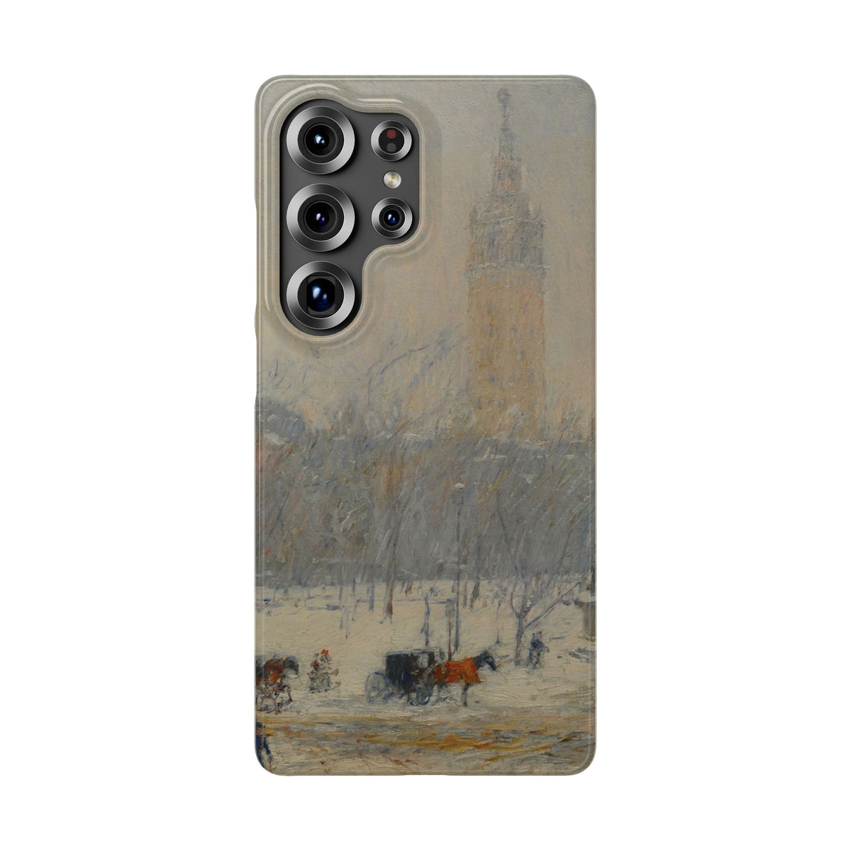 Snowstorm, Madison Square by Childe Hassam - Samsung Slim Case