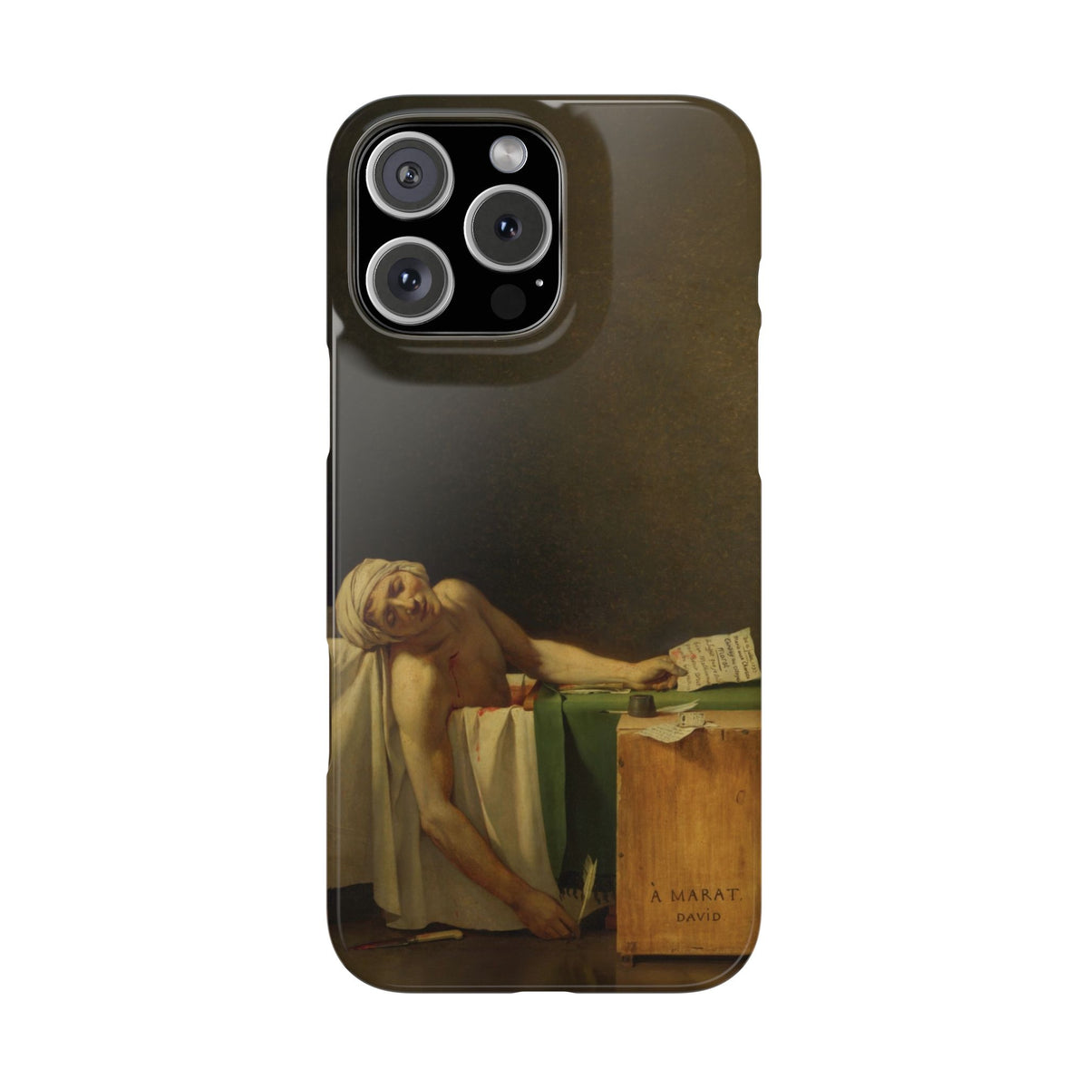 The Death of Marat by Jacques-Louis David - iPhone Slim Case