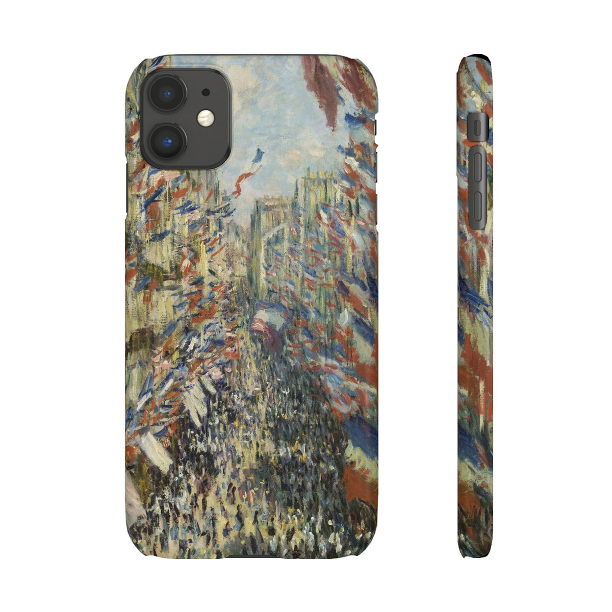 The Rue Montorgueil in Paris by Claude Monet - iPhone Slim Case