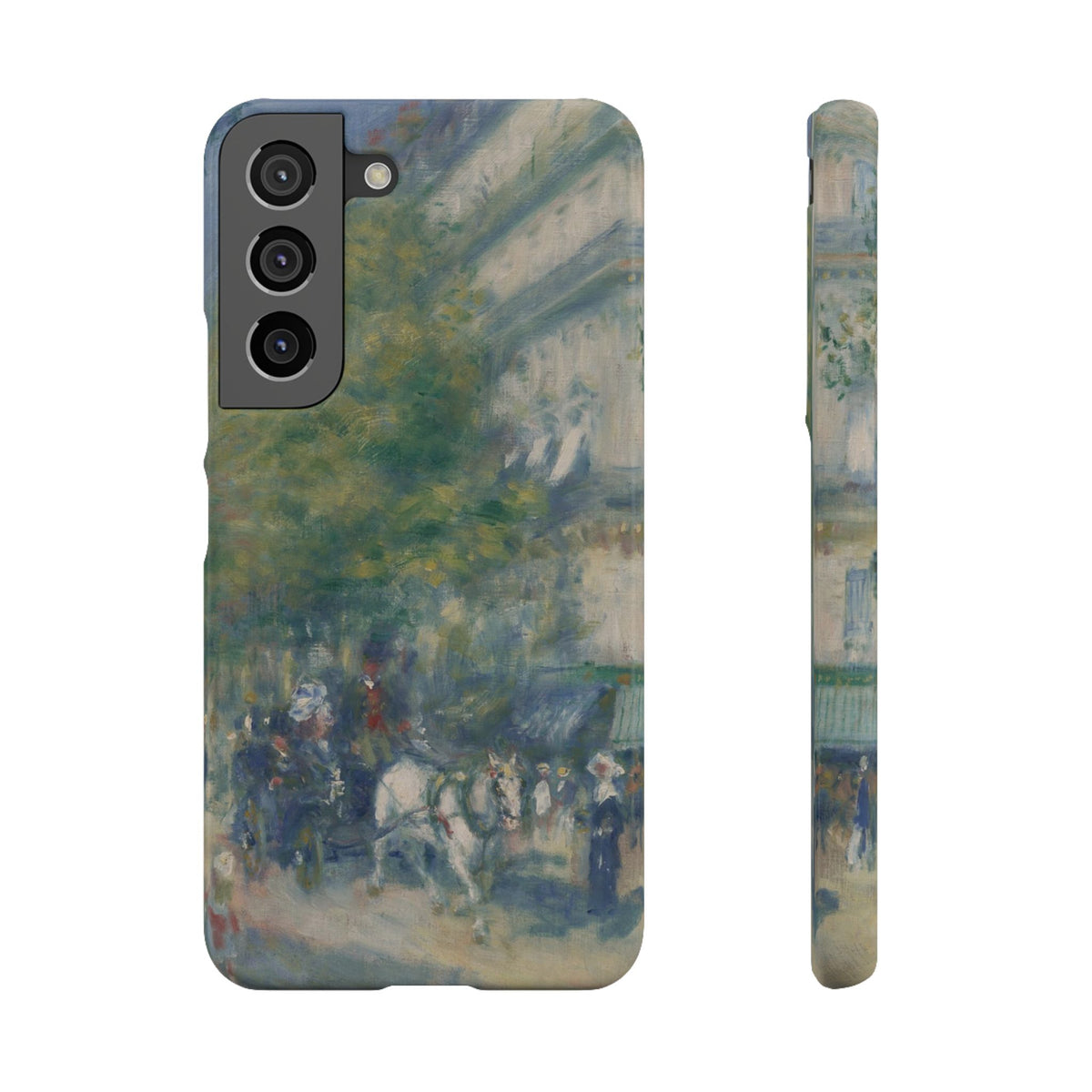 The Grands Boulevards by Pierre Auguste Renoir - Samsung Slim Case