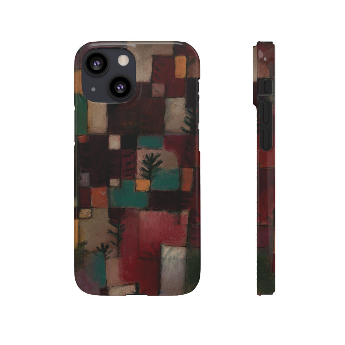 Redgreen and Violet-Yellow Rhythms by Paul Klee - iPhone Slim Case