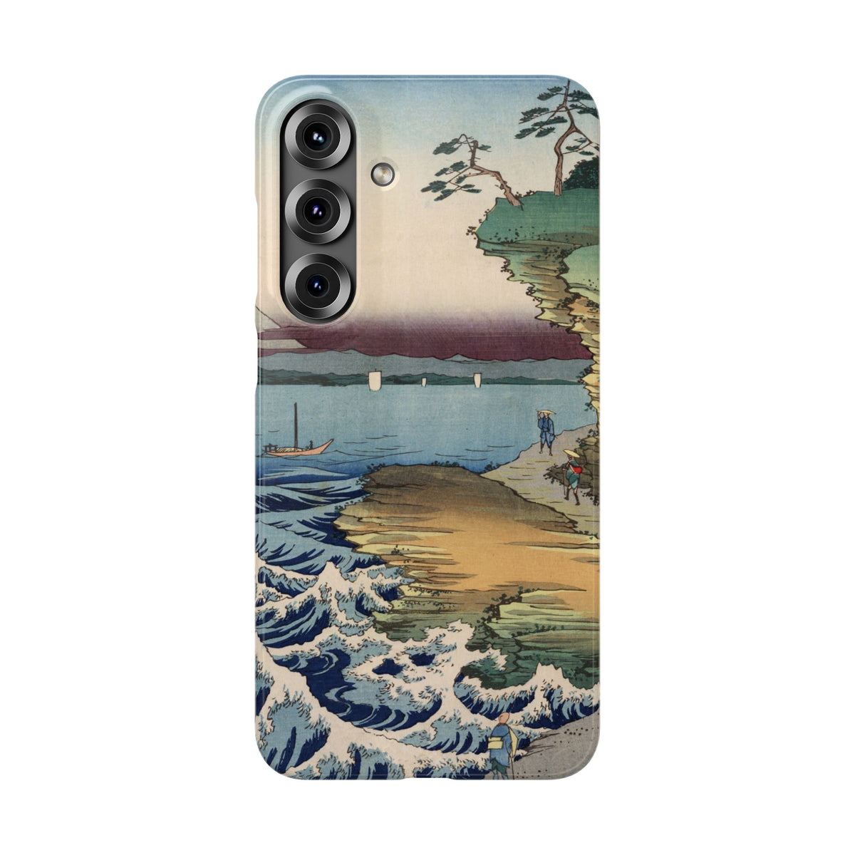 The Hota Coast in Awa Province by Utagawa Hiroshige - Samsung Slim Case