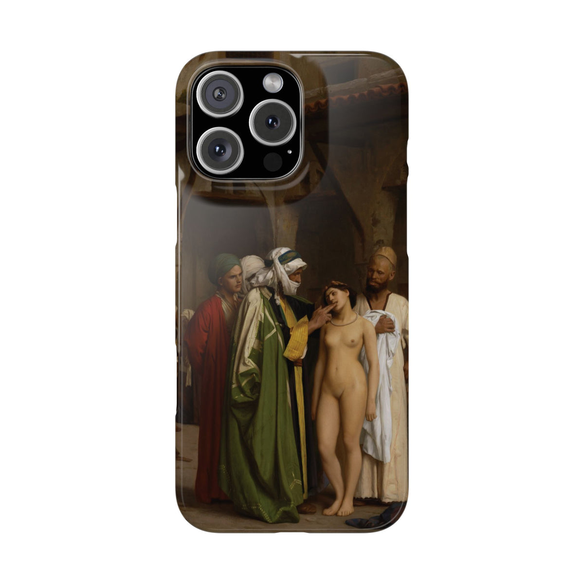 Le Marche d'esclaves by Jean-Leon Gerome - iPhone Slim Case