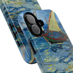 Fischerboote auf See von Vincent van Gogh – Robuste iPhone-Hülle