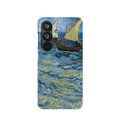 Fishing Boats at Sea by Vincent van Gogh - Samsung Slim Case