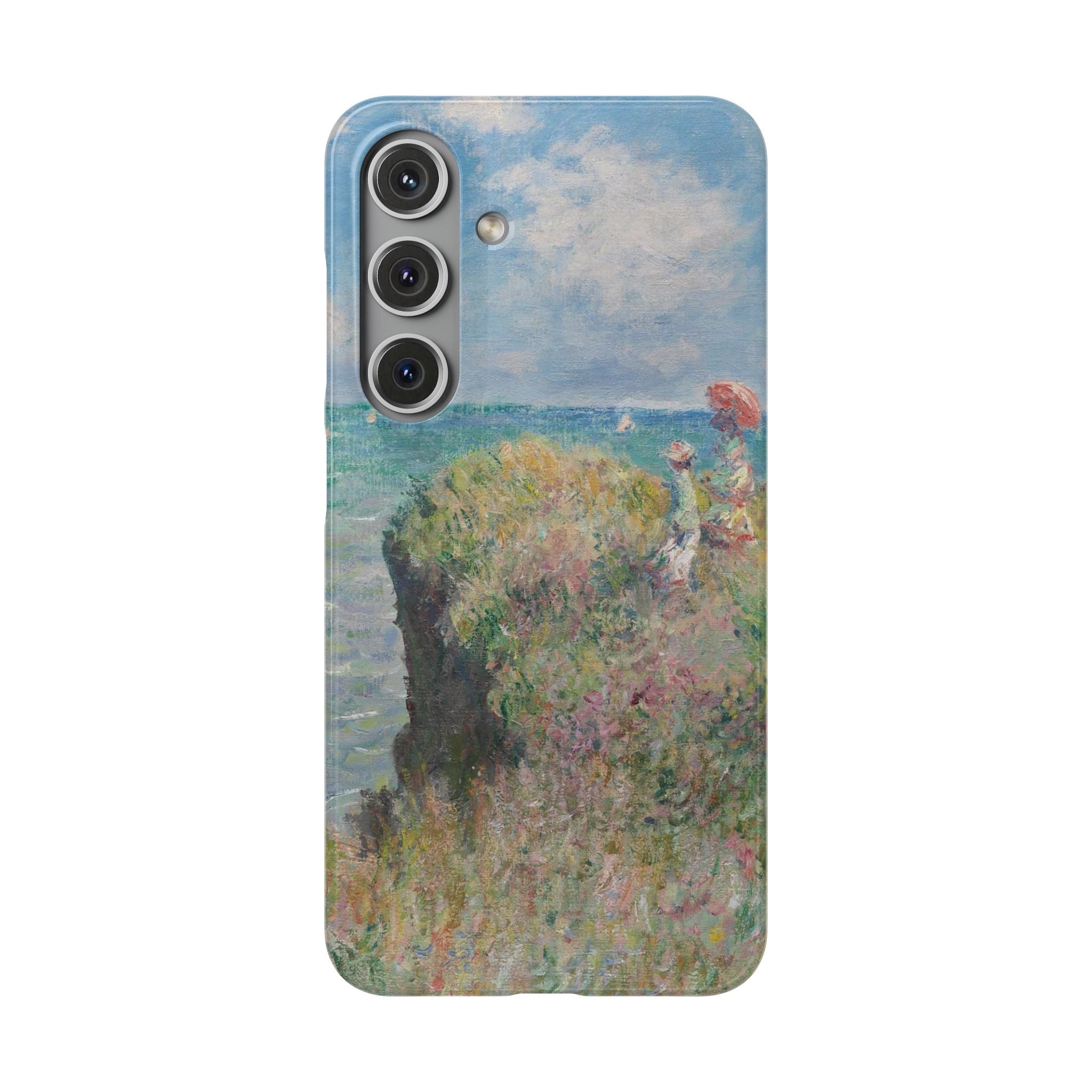 Cliff Walk at Pourville by Claude Monet - Samsung Slim Case