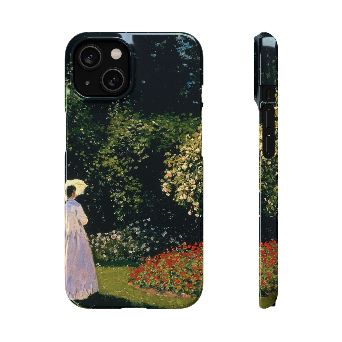 Woman in the Garden by Claude Monet - iPhone Slim Case