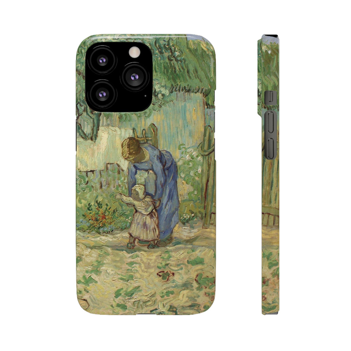 First Steps after Millet by Vincent van Gogh - iPhone Slim Case